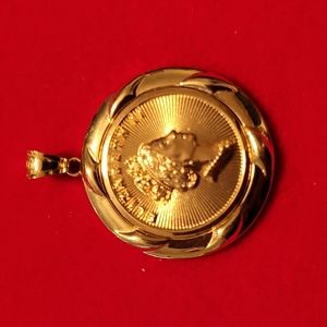18K Real Gold Pendant